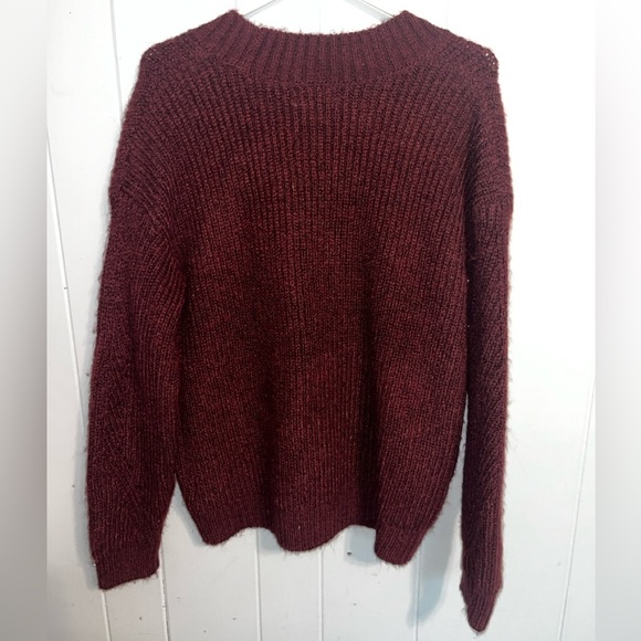 Old Navy Go-Recycled Button Down Cardigan Sweater Burgundy Size Small - Picture 2 of 7